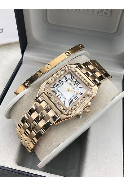 Homies Ladies' Watch and Bracelet Set 316 L Gift - Hms- 202053