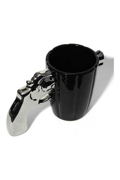 evimdeyokyok Metallic Gun Design Mug