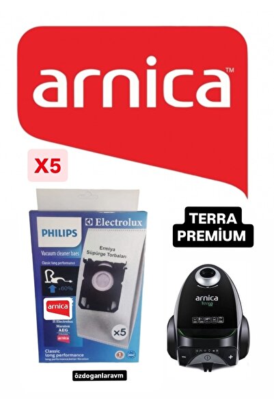 Dogant أرنيكا تيرا بريميوم - صندوق مكون من 5 أكياس غبار للمكنسة الكهربائية