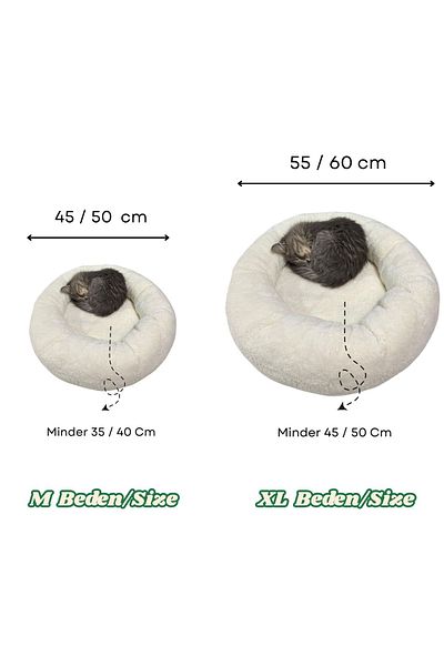 Med Online Warm and Soft Plush Cat and Dog Bed - Cushion Pet