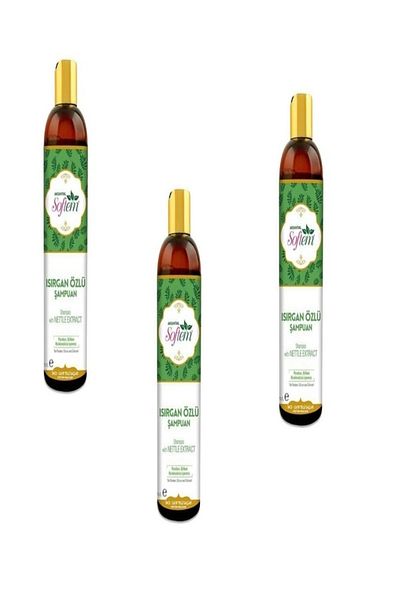 Softem Nettle Extract Shampoo 400 ml 3 Pcs