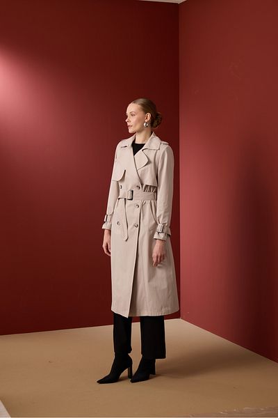 NUR KALAY COLLECTION Waterproof Premium Long Trench Coat