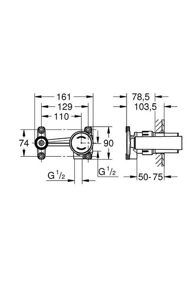 Grohe Eurodisc Joy Single Control Inner Body for Sink Faucets -23429000