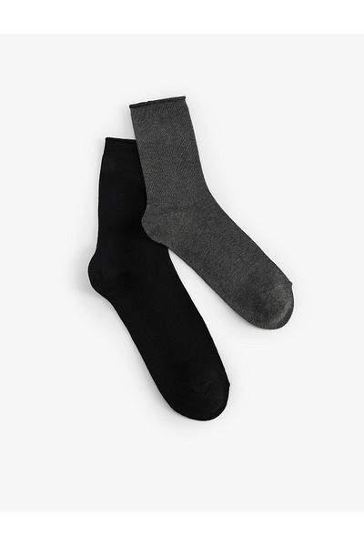 Koton Basic Set of 2 Multicolored Socks