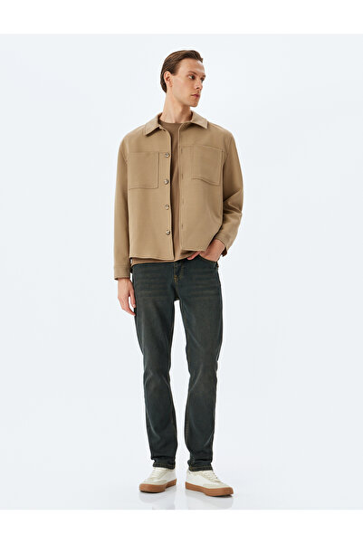 Koton BRAD SLIM Petrol Bărbați 5SAM40053ID