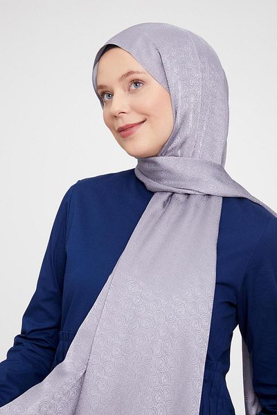 Levidor Smoked Round Pattern Jacquard Janjan Shawl