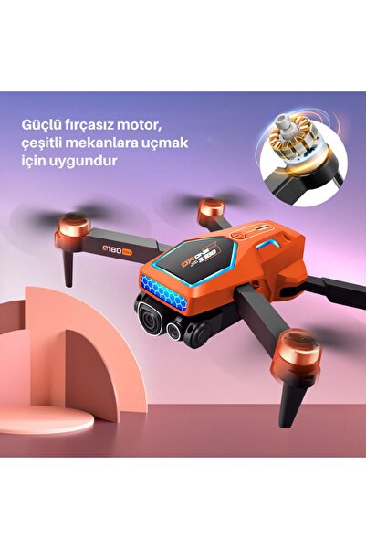 piha S180 Drone Fırçasız Motor 2 Batarya Ile 20 Dakika Uçuş 1080p Hd Kamera