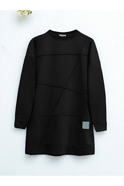 Modamorfo Туніка з велосипедним коміром і візерунком «чіма» — чорна