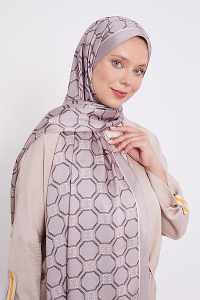 Levidor Mink Hexagon Pattern Angel Shawl