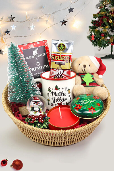 Trendmiya Kupa & Kahve & Yılbaşı Temalı Metal Mum & Kar Küre & Ayıcık &  Çam ...