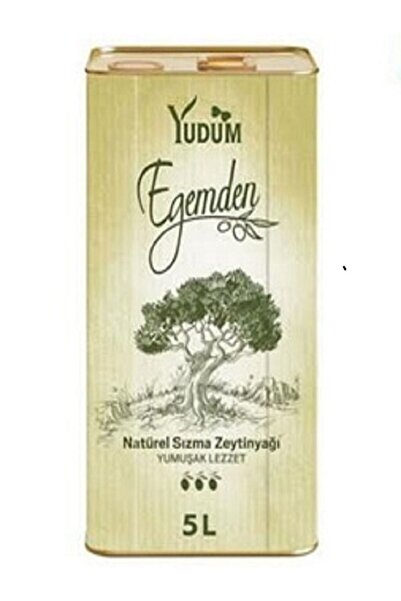 Yudum Egemden Yumuşak Lezzet Sızma Zeytinyağı 5 Lt Teneke Ambalaj