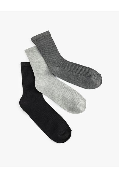 Koton Set of 3 Basic Multicolored Socks