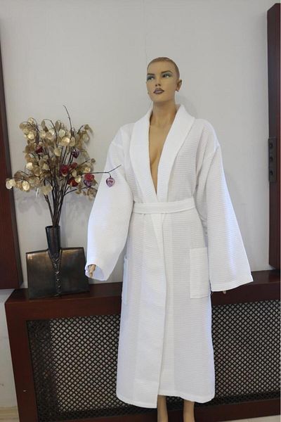 Ender Home روب حمام شالياكا بيكيه 100% قطن L/xl