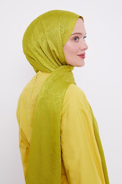 Levidor Lime Stick Pattern Jacquard Janjan Shawl