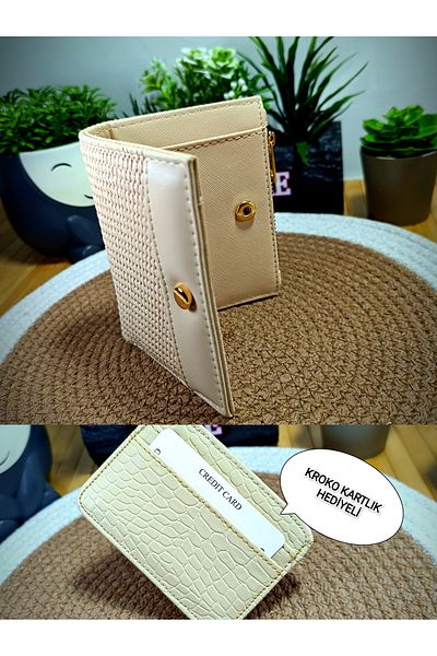 R SHOP Stylish Women's Young Girls' Casual Wallet with Straw Pattern