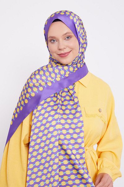 Levidor Purple Ellipse Pattern Angel Shawl