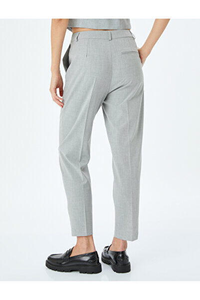 Koton Slim Fit cigaretové látkové kalhoty s kapsami