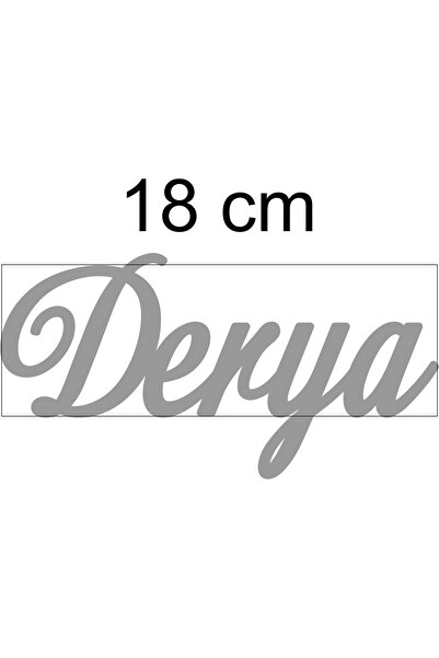 hoby shop Silver Aynalı Pleksi Isim- Gümüş Aynalı Pleksi Isim 18 Cm Gumus