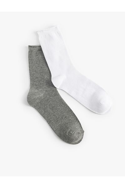 Koton Basic Set of 2 Multicolored Socks