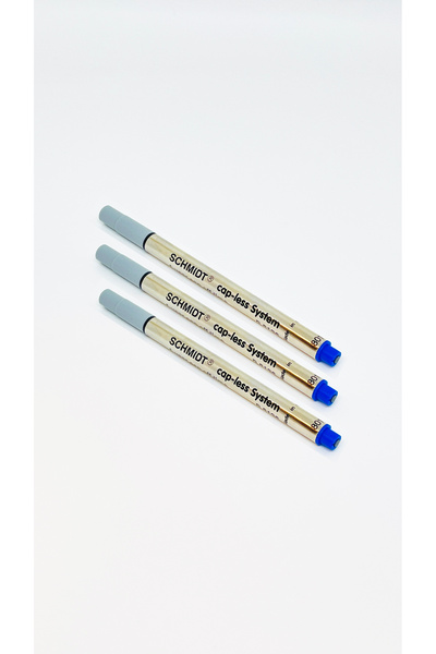 Schmidt Cap-less 3 lü Mavi Roller Kalem Refili