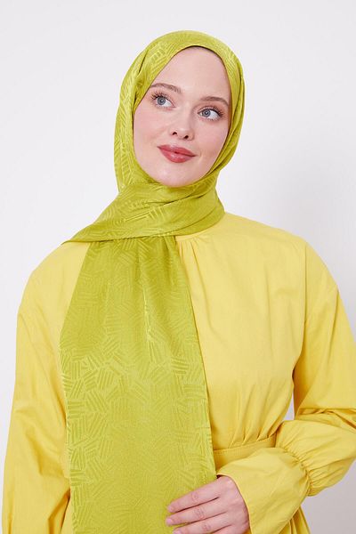 Levidor Lime Stick Pattern Jacquard Janjan Shawl