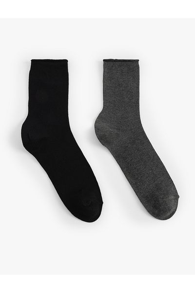 Koton Basic Set of 2 Multicolored Socks