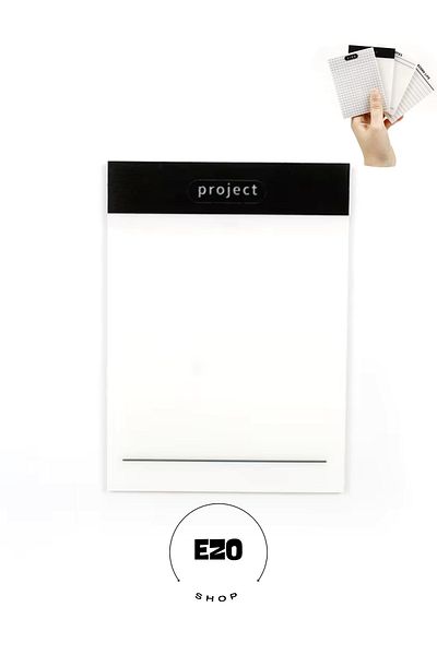 EZOSHOP Transparent Adhesive Post It Note Paper Postit Gridnotes Post-It