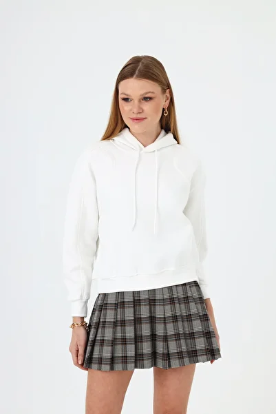 NATUFIAN STORE Women's Hooded 3-Thread Sweatshirt