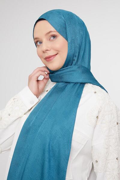 Levidor Σάλι Jacquard Janjan με μοτίβο πράσινο ολόγραμμα λαδιού