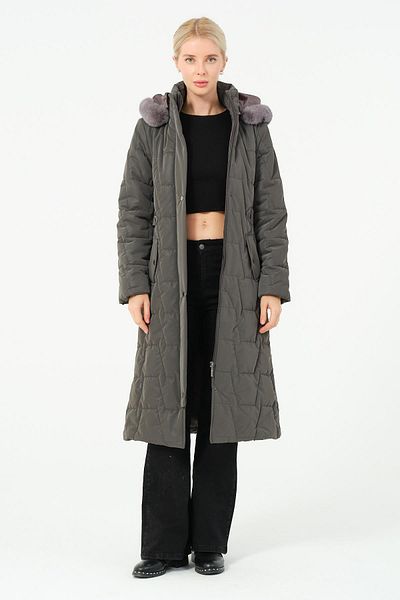 GLR&GYM Nova Women's Large Size Nova Fabric Lined Young Quilted Coat