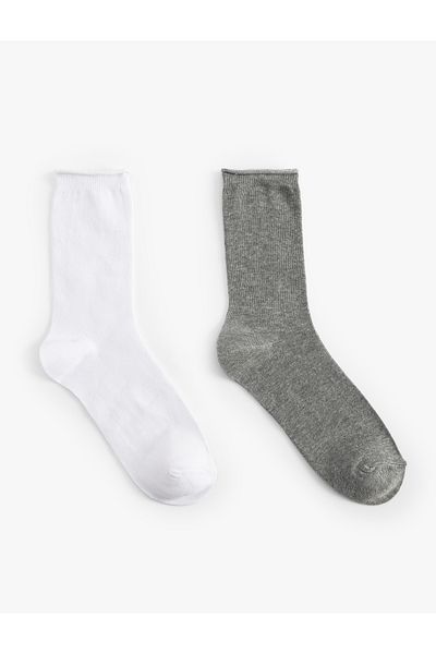 Koton Basic Set of 2 Multicolored Socks