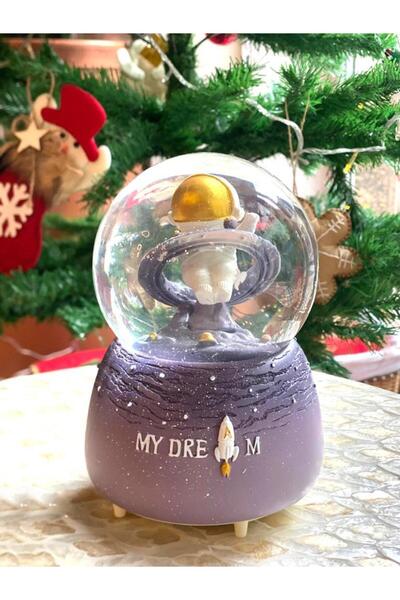 ÇIRPAN EV MOR ASTRONOT KAR KÜRESİ 15CM