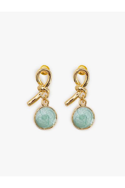 Koton Dangle Knot Figured Geometric Earrings