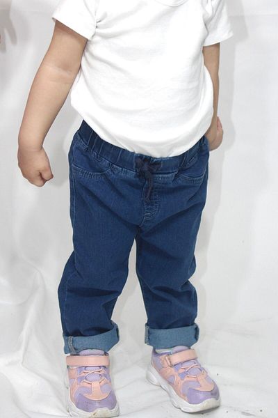 Ede Tekstil Unisex Baby - Elastic Jean Trousers