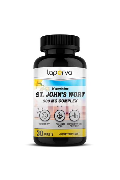 Laperva St. John's Wort Complex, 30 Tablets, 500 Mg,nervous System Support