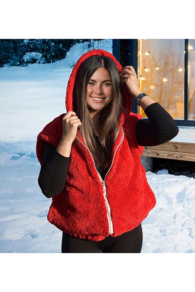 Özgüner Oyuncak Vestă de pluș Confort, eleganță a pălăriei: combinație de 2 piese