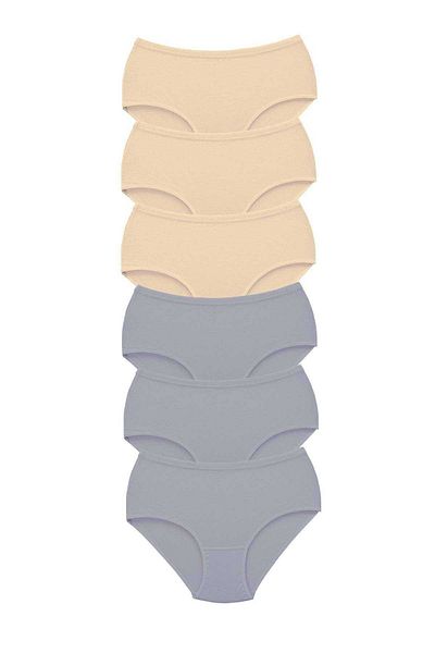 Easy Tedarik 6 Pieces Tutku Women's High Waist Bato Thick Rubber Panties S8