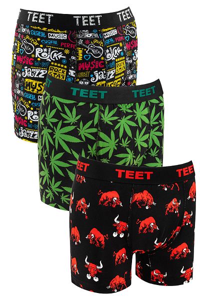 TEET Ανδρικό Boxer με βαμβακερό σχέδιο Premium Σετ 9 τεμαχίων