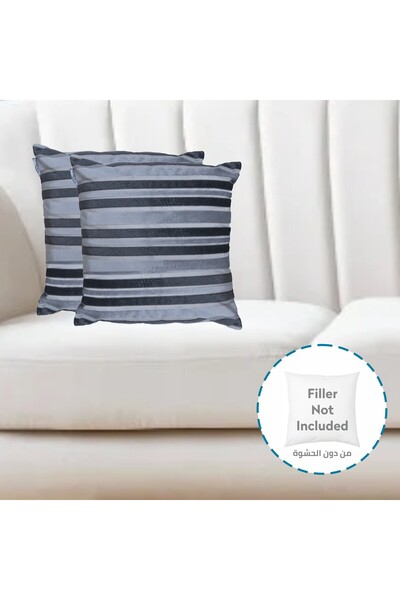 Donetella 2- Piece Modern 45x45 Throw Pillow Cover -,Decorative Covers for Cushions, Filling Not Included