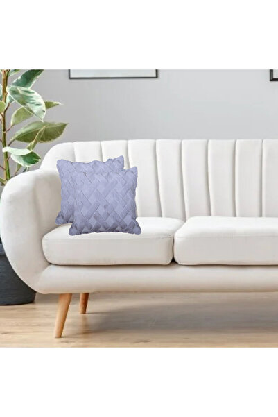 Donetella 2- Piece Modern 45x45 Throw Pillow Cover -,Decorative Covers for Cushions, Filling Not Included