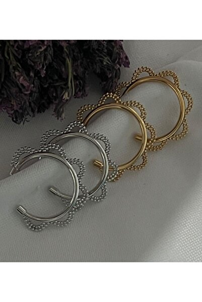 MyladyAccessoriess Çelik Halka Küpe Gold