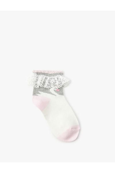 Koton Lace Detailed Socks