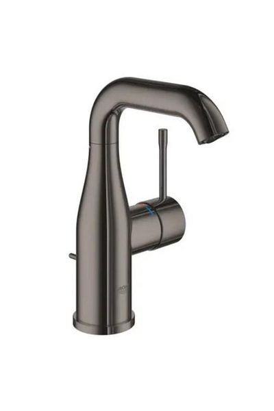 Grohe Essence New High Basin Faucet with Siphon Control Hard Graphite