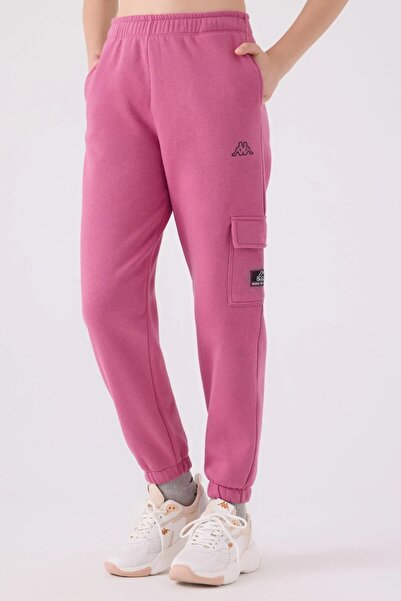 Kappa LİSANSLI YANI ÇEP DETAYLI PAMUKLU ÜÇİPLİK İÇİ ŞARDONLU KIZ ÇOCUK EŞOFMAN ALTI