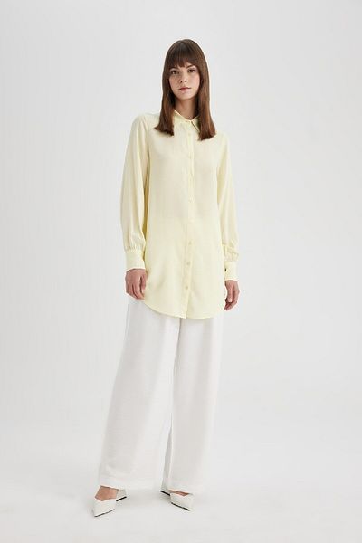 DeFacto Regular Fit Basic Langarmshirt Tunika Z3538az24sp
