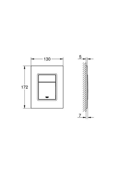 Grohe Cosmopolitan Skate S Control Panel - 37535Al0