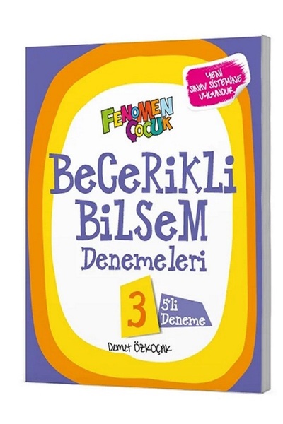 Fenomen Yayıncılık 2025-2026 BİLSEM SINAVI 3.SINIF HAZIRLIK Fenomen Çocuk Becerikli Bilsem 3.sınıf denemeler