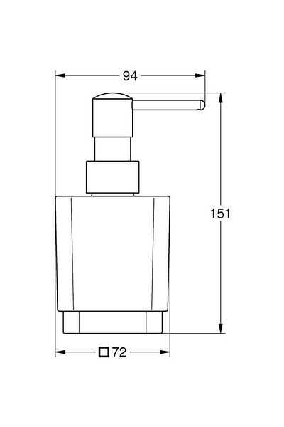 Grohe Selection Cube Liquid Soap Dispenser (40805000)