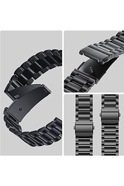 MMPSHOP Xiaomi Watch S1-S1 Active/S2/S3/Mi Watch Compatible 22mm Stainless Steel Smart Watch Band