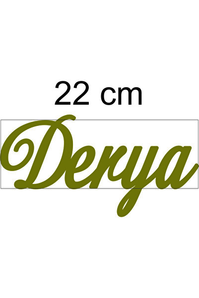 Gold Aynalı Pleksi I?sim- Altın Aynalı Pleksi Isim 22 Cm Gold